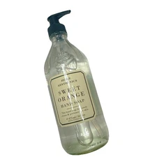 NEW Home Aesthetics 🍊Sweet Orange🍊 Hand Soap - Glass bottle - 16 Oz 473ml