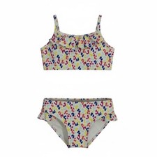 Harper Canyon Girls 2-Piece UPF 50 Swimsuit With Ruffle Detail Size 5 Multicolo