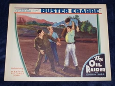 Original Lobby Card 1934 The Oil Raider Buster Crabbe Gloria Shea 11" x 14"