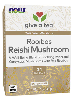 NOW, Rooibos Reishi Mushroom Tea