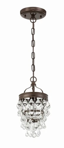 Crystorama Calypso 7 1/2" Vibrant Bronze and Crystal Mini Chandelier - Picture 4 of 9