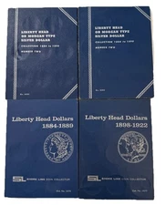 Lot Of 4 EMPTY Whitman Coin Collecting Folders NO COINS Fast Shipping Lot 1