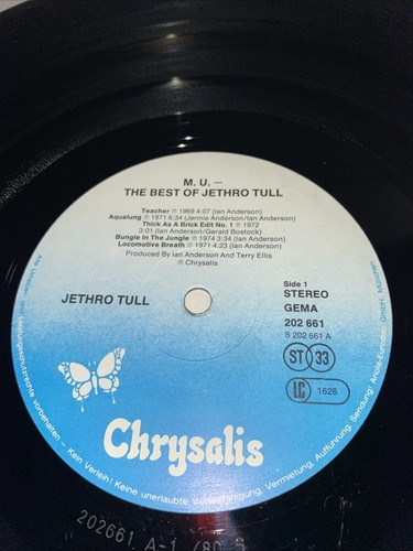 Jethro Tull M.U. The Best Of Jethro Till Vinyl Lp - Picture 4 of 6
