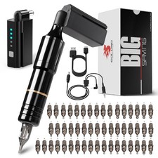 Maquina De Tatuaje Kit Para Tatuar Tattoo Rotativa Pluma Inalambrico Profesional