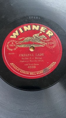Rare 78rpm record, E-, BEN SELVIN : Ukulele Lady , Winner 4333