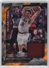 2020-21 Panini Prizm Sensational Swatches Orange Ice Matthew Dellavedova hg6