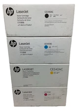 Set OF 4 HP 651A Genuine Toner Print Cartridge CE340A CE341A CE342A CE343A CMYK
