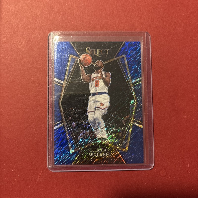 2021-22 Panini Select - Premier Level Kemba Walker #105 Blue Shimmer Prizm