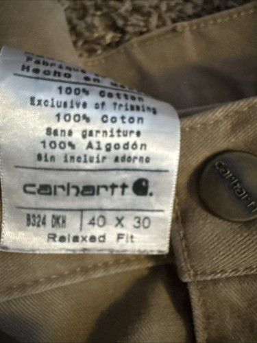 Pantalon de travail utilitaire homme Carhartt B324-DKH coupe décontractée taille 40 x 30 - Photo 2/2