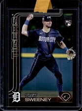 2025 Topps Trey Sweeney RC Black Rookie #/74 Tigers