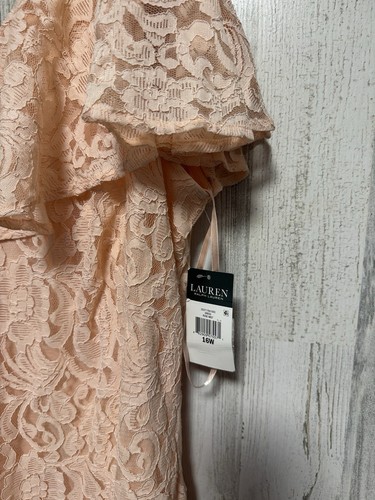 Lauren Ralph Lauren Women’s Pink Cocktail Dress 16w - Picture 8 of 14
