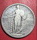1917S Type I US Standing Liberty SILVER Quarter! "San Francisco" Mint! FINE Coin