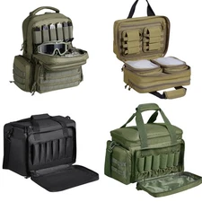 Uimoso Tactical Range Backpack for 6/2/4/3 Pistol Gun Backpack Green/Brown/Black