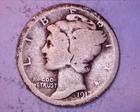 1917-D  Mercury Head Silver Dime ~ **217-5