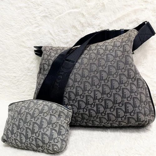 Sac bandoulière trotteur Christian Dior avec logo pochette toile authentique du Japon RIN