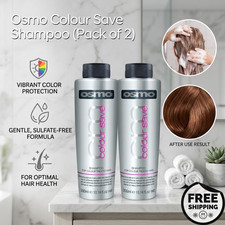 OSMO Colour Save Shampoo 300ml Pack of 2 Sulphate Free - Free Shipping Uk