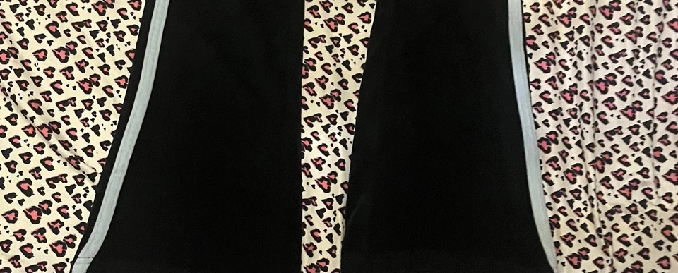 复古丝绒运动裤黑色 Y2K 2000 年代 Mcbling 低腰 — 第 3/3 张图片