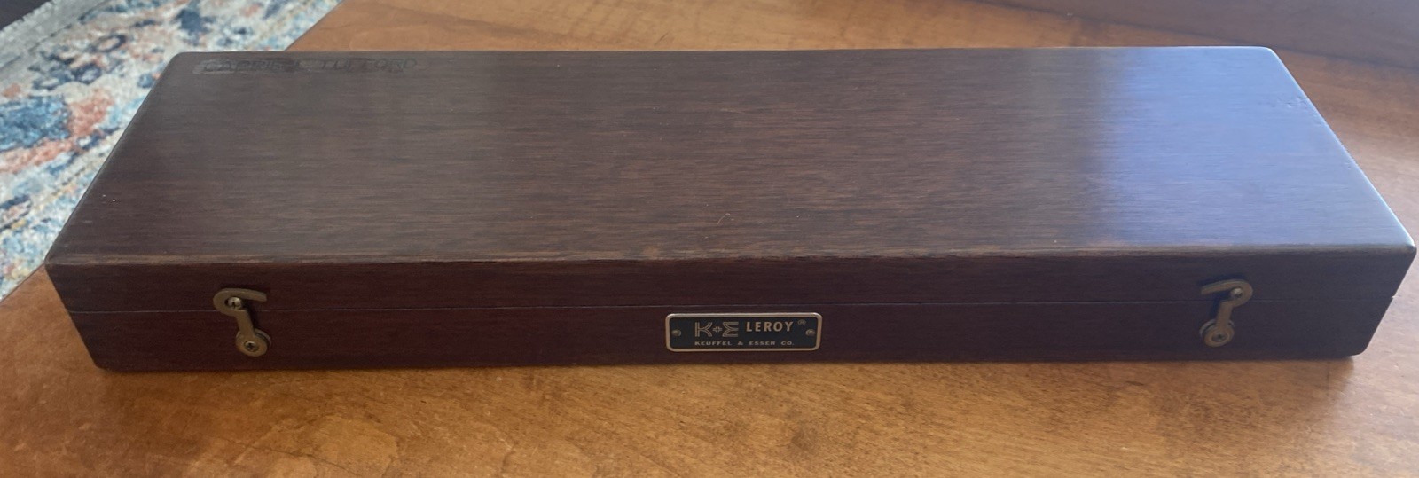 Keuffel & Esser Co. Leroy Lettering Set in Wood Case c1950 Plus Two Templates