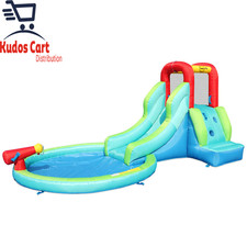 Happy Hop Ultimate Climb Spray & Bounce Water Slide Pool Kid Electric Air Blower