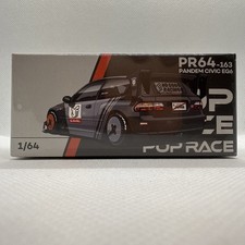 1:64 Honda Civic EG6 Pandem -- Kanjozoku Grey/Black -- Pop Race PR64-163