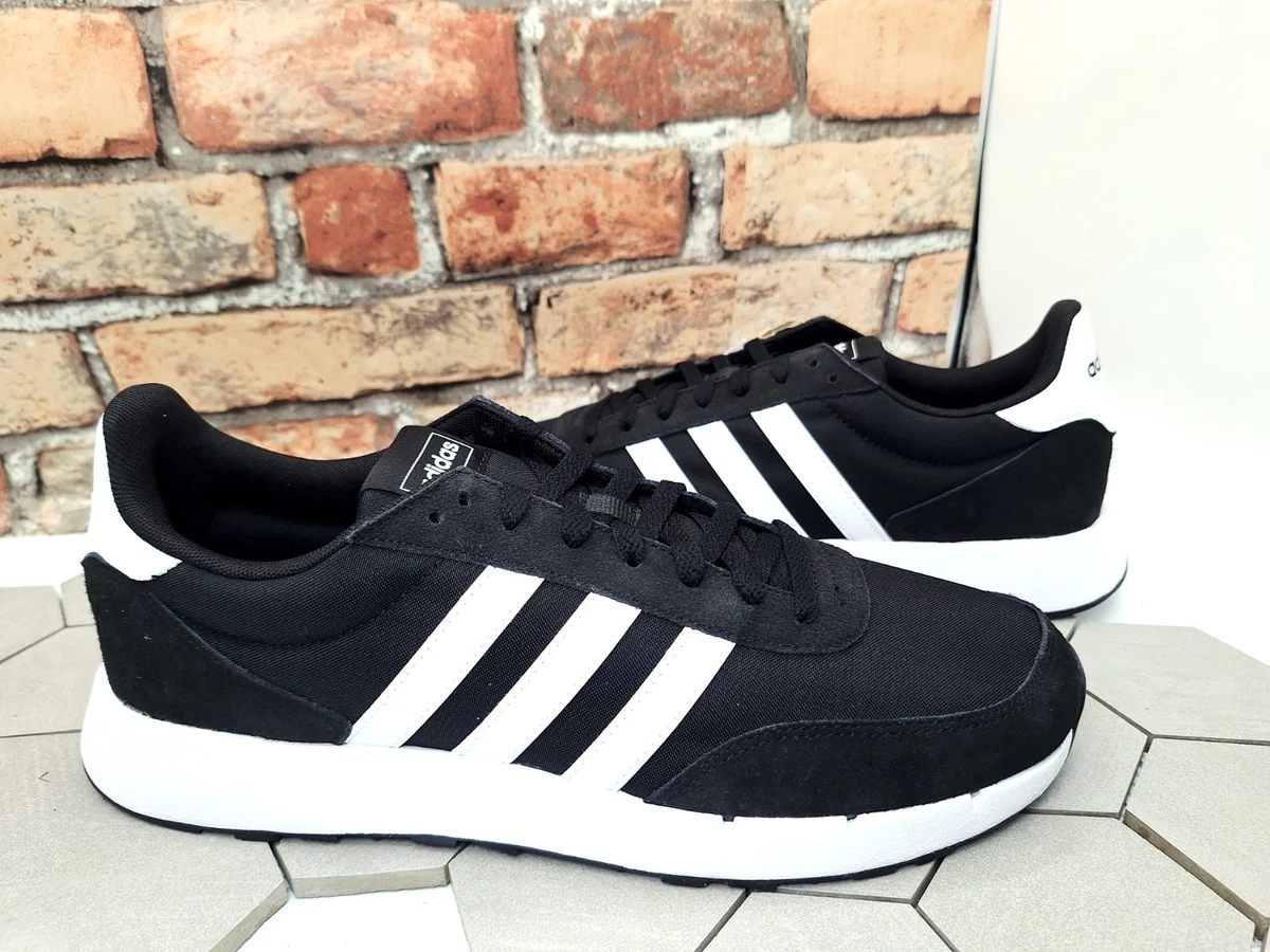 Adidas Run 60s 2.0 Retro Shoes, Cloud White Core Black Grey Men\'s Size 8 NEW Adidas Run 60s Black White for sale | eBay main image 3