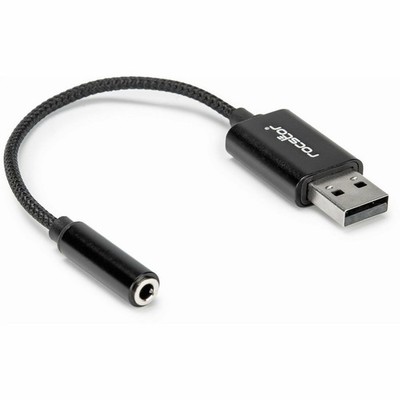 Rocstor Y10A346-B1 USB Type-A to 3.5mm Adapter Aluminum