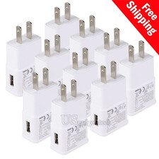 Lot 5-20 USB Home Wall AC Adapter Charger US Plug For Samsung Huawei Note LG HTC
