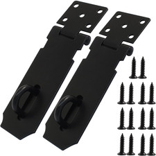 2 Pack 4 Inch Door Locks Hasp Latch, Stainless Steel Door Hasp Latch Lock