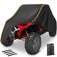 StarknightMT RZR UTV Cover 2-3 Seater - Waterproof 420D Heavy Duty Orange