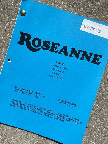 Roseanne Vtg 1995 Production Used Final Mimeo Draft Script The 50s Show BLK&WHT!