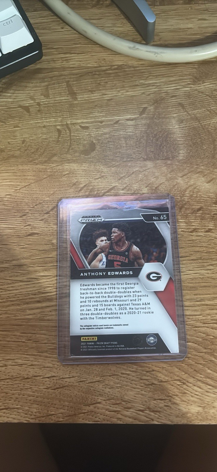 2020-21 Panini Prizm Anthony Edwards College