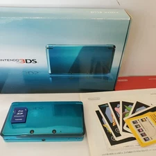 Nintendo 3DS Console Only Aqua Blue From Japan Tested [B Rank]　R button failure