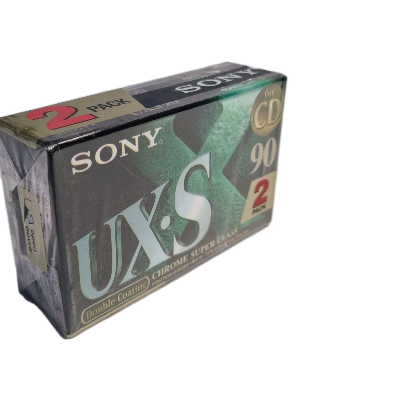 Cassette Sony UX-S 90 Chrome lot de 2 bandes audio vierges pour enregistrement analogique