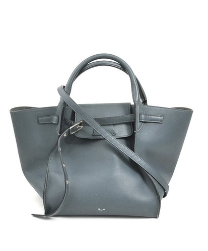 Celine big bag blue gray  leather bag