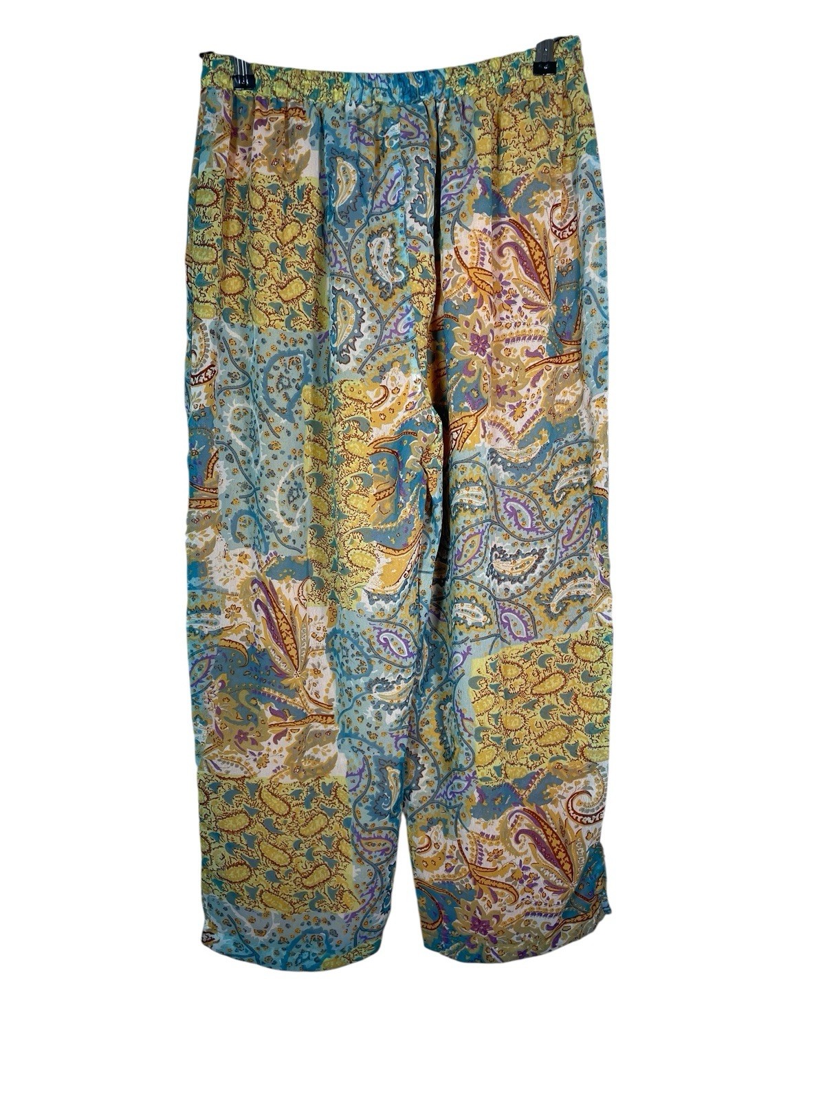 Sacred Threads Mixed Media Patchwork Pull-On Wide… - image 3