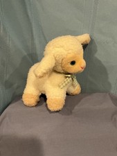 vintage Dakin Lamb stuffed plush musical wind up head moves "JESUS LOVES ME"