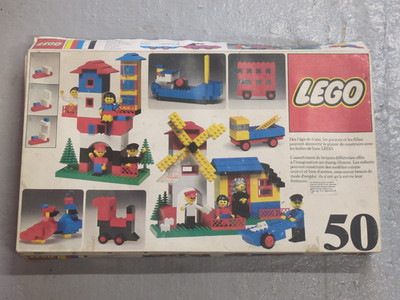 Vintage Französisch 1970er Lego Basic 50-1 Universal Building Set (NUR BOX)