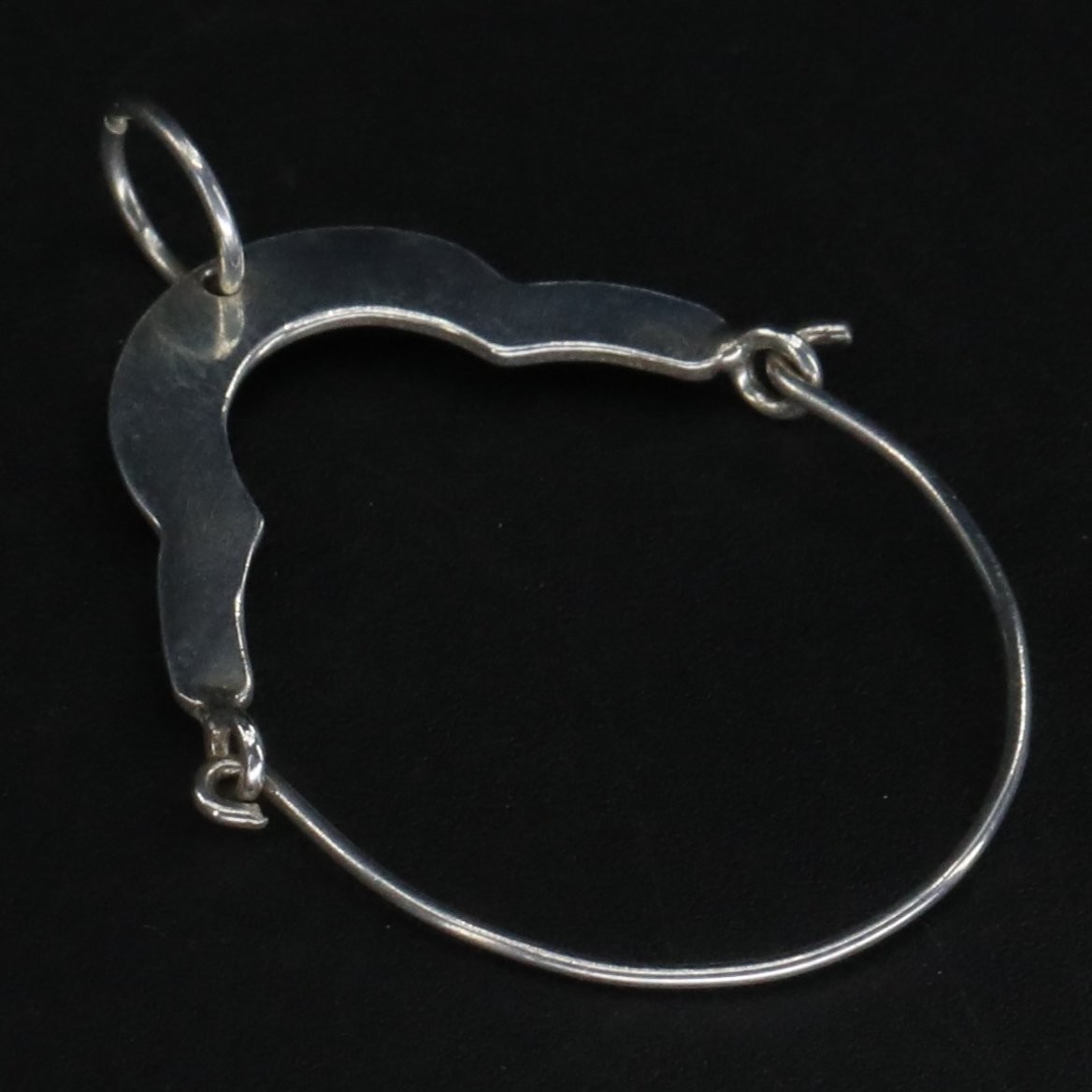 VTG Sterling Silver - Solid Charm Holder Necklace… - image 2