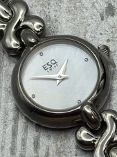 Esquire By Movado Swiss Mother Of Pearl Ladies Watch New Battery, Fits To 6.5