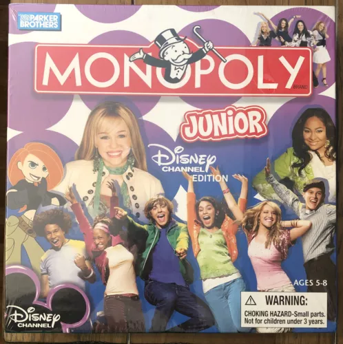 Parker Brothers MONOPOLY Junior Disney Channel Edition NEW in Sealed Box