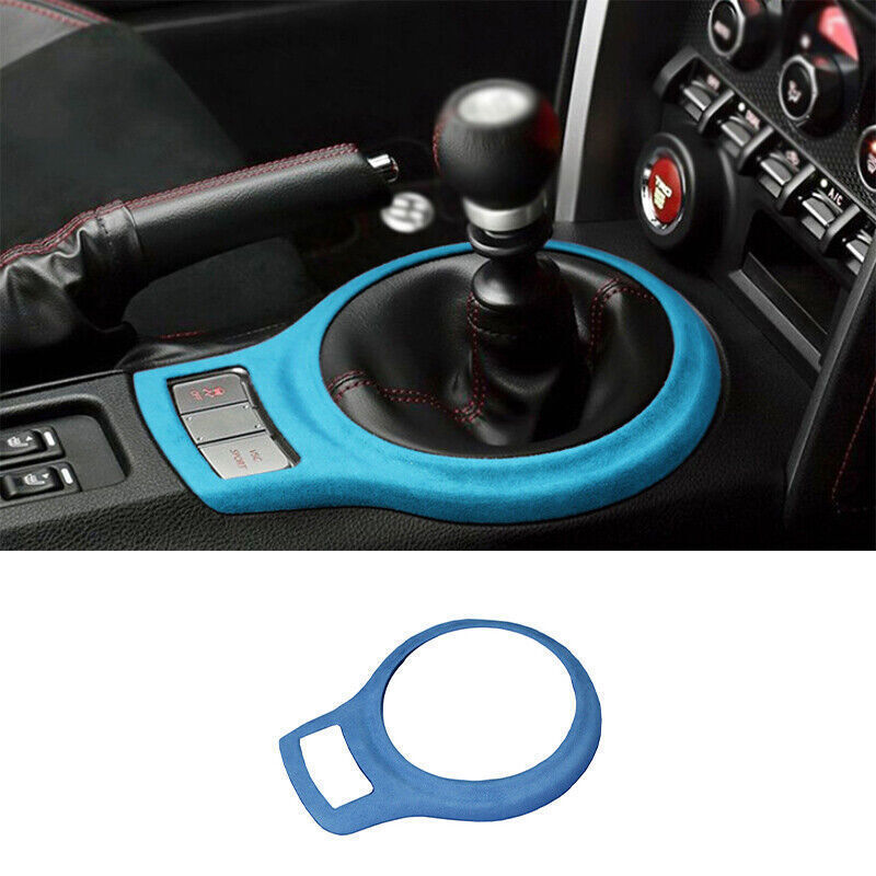 For Toyota 86 Subaru BRZ 2013-2022 Blue Suede Central Console Gear