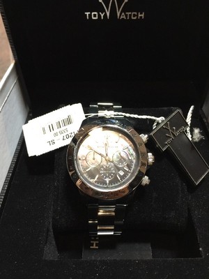 Toy Watch Heavy Metal Plasteramic Silver Black Chronograph  display picture 2