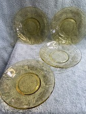VTG Federal Glass Madrid Yellow/Amber 6 Bowl/...