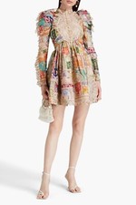 Zimmermann cosmic zodiac doily mini dress size 0 RRP $2750 LAST PRICE
