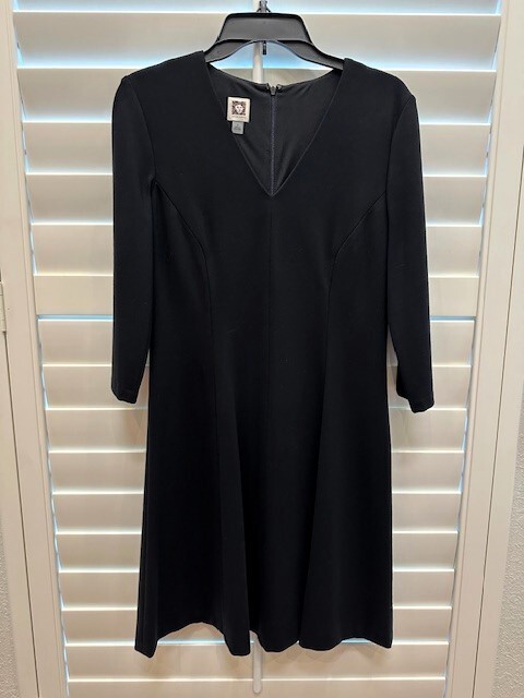 Anne Klein Basic Classic Lined Long Sleeve Black … - image 2