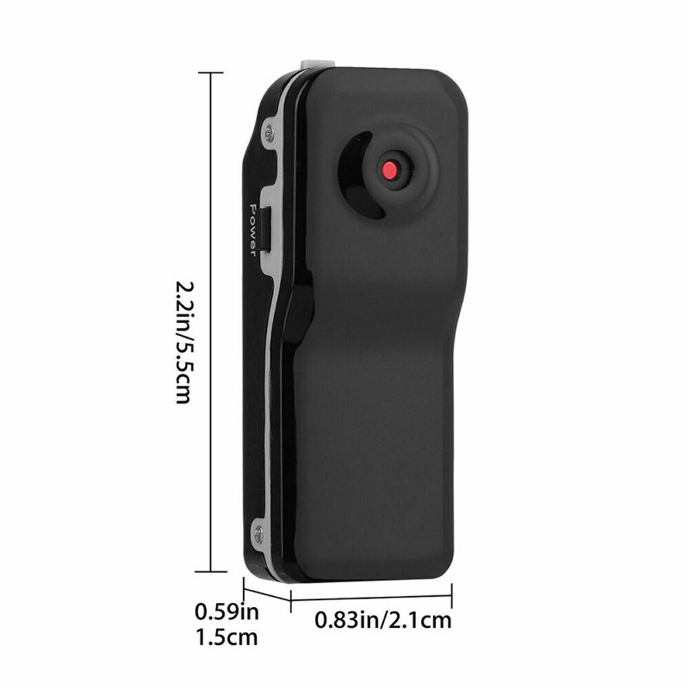 Mini Bodycam 1080P – Draagbare Camera Met Clip & Nachtzicht