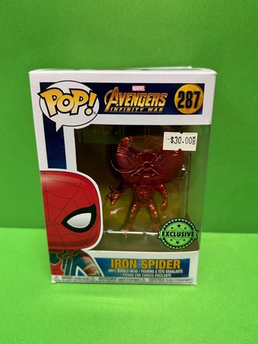 Funko POPS! IRON SPIDER #287 (Red Chrome) Marvel Avengers Infinity War Exclusive
