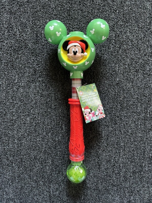Disney Mickey Mouse Light and Sound Holiday Snow Wand New Toy Gift