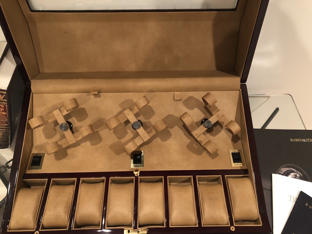 Buben & Zorweg 6 Watch Winder And 8 Watch Holder Luxury Watch 