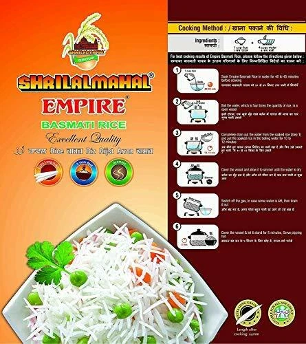 SHRILALMAHAL Empire Basmati Rice (1 Kg) Free shipping world - Picture 3 of 3